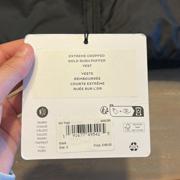 Alo cropped puffer vest - Picture 3 of 6